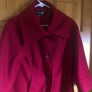 Dark Ted short wool-blend coat